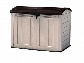 Zahradní úložný box STORE 120 x 146 x 82 cm, béžová/hnědá