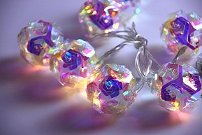 Dekorativní světla Blossom Magic 10 LED, teplá bílá, časovač