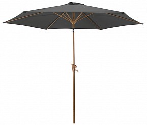 ROJA WOOD Naklápěcí slunečník 3 m, šedý