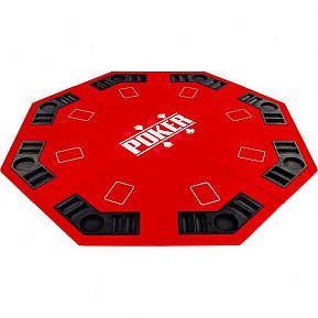 GamesPlanet® Skládací pokerová podložka, červená
