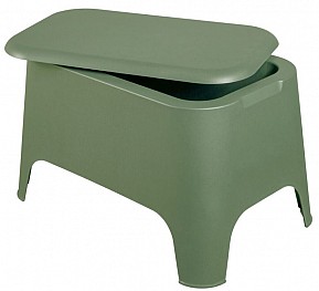 PETRA plastový stůl + box, zelená šalvěj