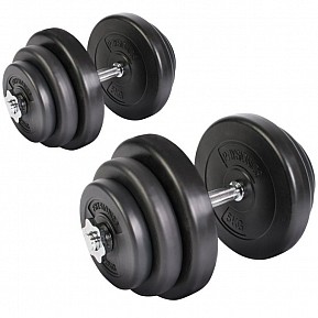 Physionics Sada jednoručních činek, 2 x 20 kg