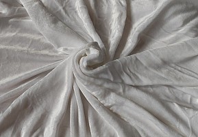 Mikroplyšové prostěradlo 90 x 200 cm, bílá