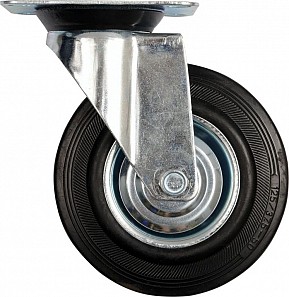 Kolečko otočné, gumové 130 kg, 160/40/195 mm
