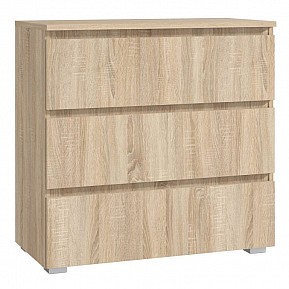 Komoda se třemi zásuvkami 80 cm, dub sonoma
