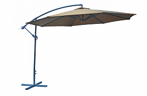 Slunečník kovový ø 350 cm, hnědá