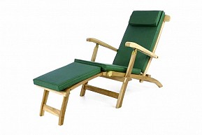 Zahradní dřevěné lehátko DIVERO Florentine + polstrování