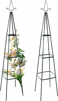 Kovová opora na růže a popínavé rostliny 195 cm