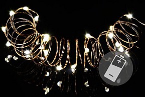 Vánoční světelný řetěz 1 m, 10 MINI LED, teple bílý