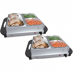 Jago Sada 2 bufetových ohřívačů jídel, 150 W, 2x2,5L a 4x1L