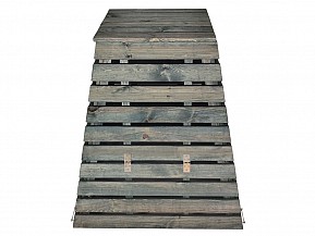 Dřevěný kompostér pyramida 430 l – česká výroba, zelený