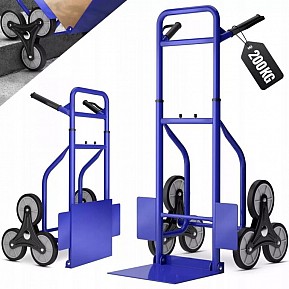 Schodišťový rudl, 3-kolový, hliníkový vozík, nosnost 200 kg