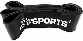 ScSPORTS posilovací guma, 200 cm, černá