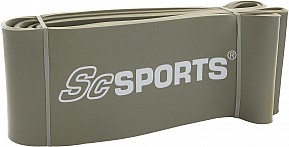 ScSPORTS posilovací guma, 200 cm, šedá
