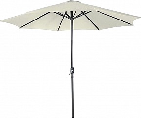 MIADOMODO Slunečník s kličkou 250 cm, krémový