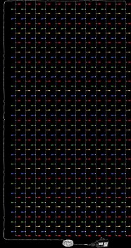 VOLTRONIC Vánoční světelný závěs 3x6 m, barevný, 12 pramenů