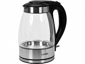 Varná konvice skleněná s automatickým vypnutím, LED, 1800 ml