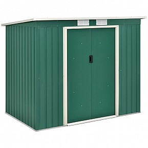 Zahradní domek na nářadí, 267x181 cm, tmavě zelený