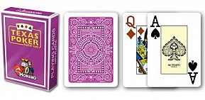 Modiano 2 rohy 100% plastové karty, Fialové