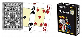 Modiano 4 rohy 100% plastové karty - černé