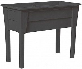 NIAGARA vyvýšený plastový květináč BEZ VÍKA - grafit