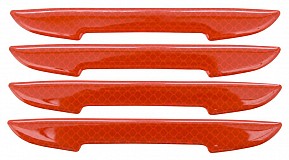 COMPASS Chránič dveří samolepící DELTA červený, 4 ks