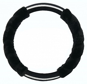 Potah volantu Diamond černý