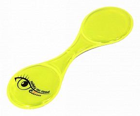 Compass Reflexní magnetický klips S.O.R., žlutý