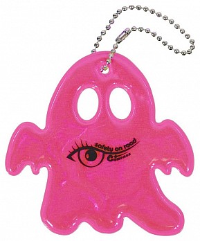Reflexní přívěšek duch, růžový