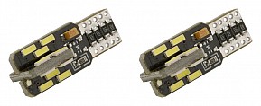 Žárovka 24 LED 12V T10 NEW-CAN-BUS bílá 2ks