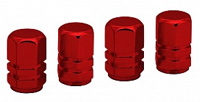 Compass Ozdobné kryty ventilků červené, 4ks