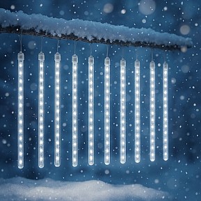 LED světelné rampouchy 180 LED studená bílá, IP44