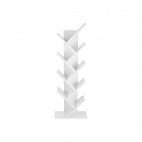 Designová knihovna strom, bílá, 8 polic, 50 x 25 x 141,5 cm