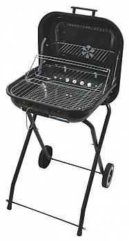 Gril na dřevěné uhlí obdélníkový TRAPANI, 46 cm