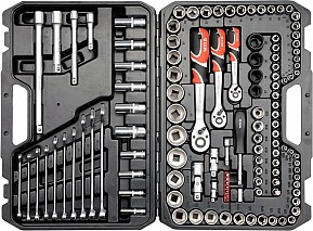 Gola sada 1/2", 3/8", 1/4" + příslušenství 120 ks