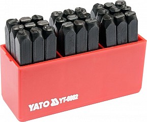 Razidla písmenková - 6 mm, 27 ks