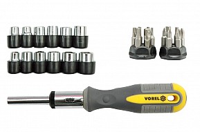 Šroubovák ráčnový s příslušenstvím, 29 ks