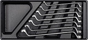 Vložka do zásuvky - očkové ohnuté klíče 6 - 19 mm, 7 ks