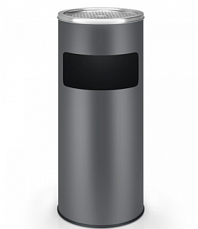 Odpadkový koš s popelníkem, 17 l, antracit