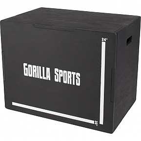 Gorilla Sports Plyobox v černé barvě