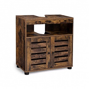 VASAGLE koupelnová skříňka pod umyvadlo 60×30×63 cm, hnědá