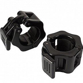 Rychloupínací uzávěry na činku 30 mm, černé, pár