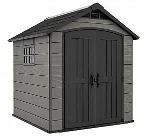 Zahradní domek PREMIER 757, 228 x 252 x 223,5 cm, šedý