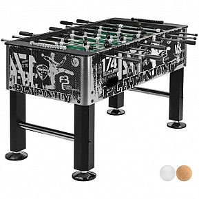 TUNIRO BASIC Stolní fotbálek, 75 kg, černobílý