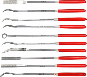 Sada pilníků jehlových diamantových 3 x 140 mm 10 ks 25 mm