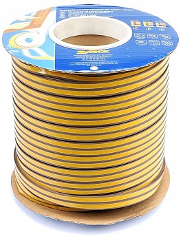 Těsnění do oken a dveří samolepící, 9x4mm, TYP E, hnědé