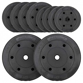 Maxxiva Sada závaží na činky, 30 kg, 10 ks