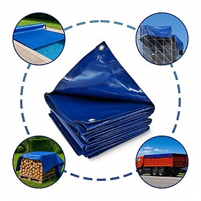 JAGO Plachta 650 g/m², hliníková oka, modrá, 3 x 5 m