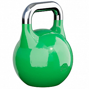 Gorilla Sports Soutěžní kettlebell, zelený, 24 kg