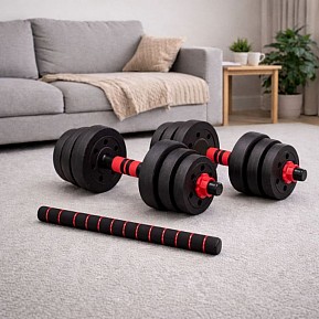 Nakládací činky 2v1 – jednoruční i obouruční, 20 kg